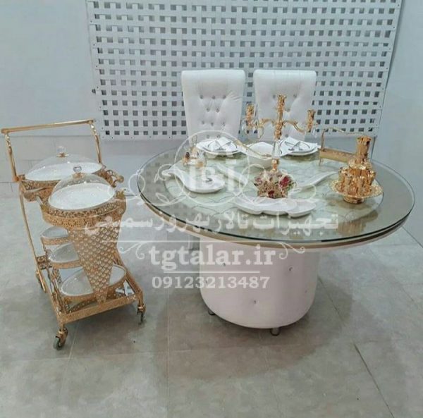 صندلی مبله مدل کلاسیک با میز | میز تالار | صندلی مبله