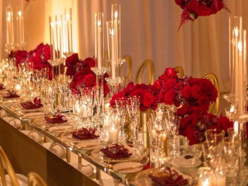 گل آرایی جشن عروسی | صندلی شیواری | میز و ظروف تالار | تجهیزات تالار سمیعی